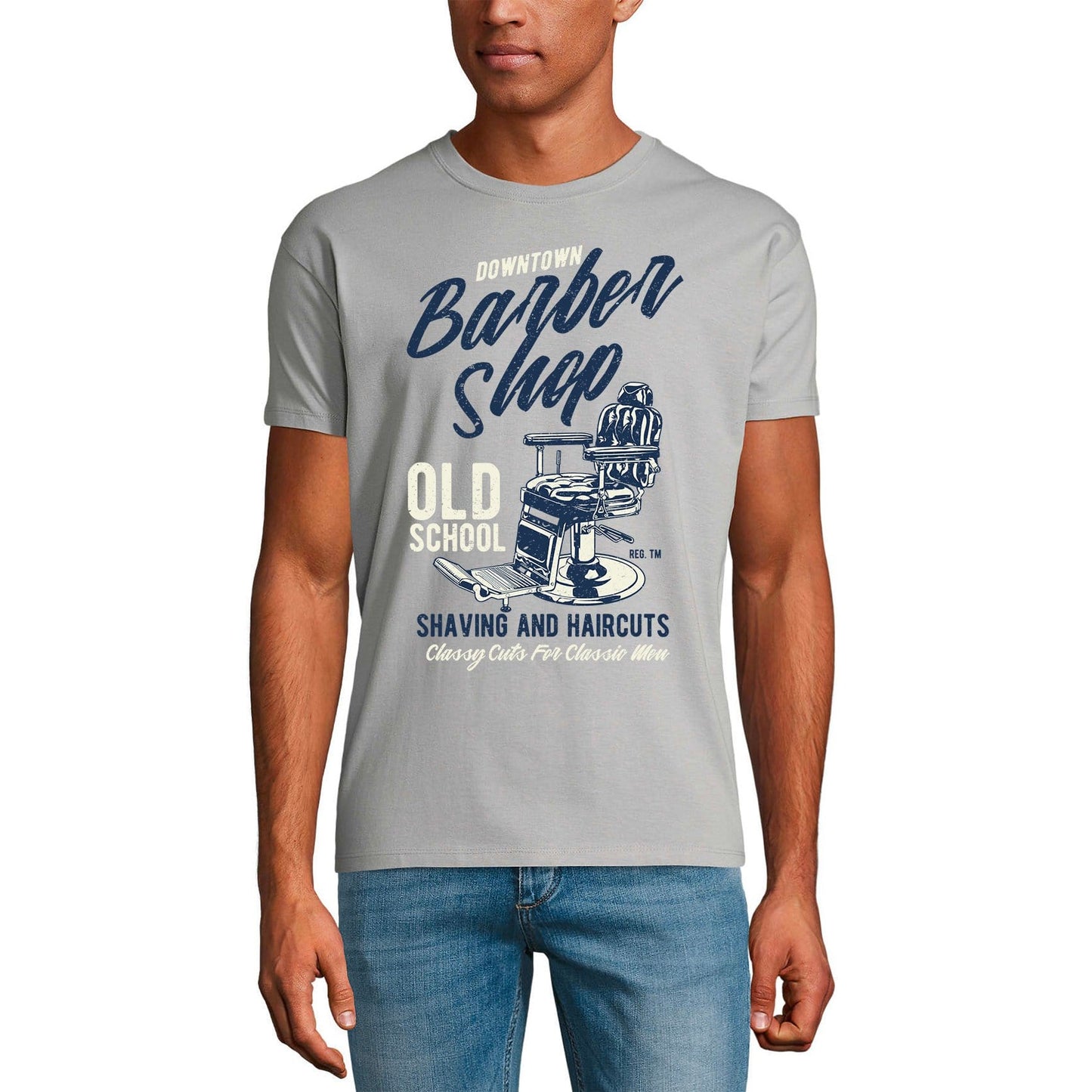 ULTRABASIC Herren T-Shirt Downtown Barber Shop Old School – Graphic Apparel