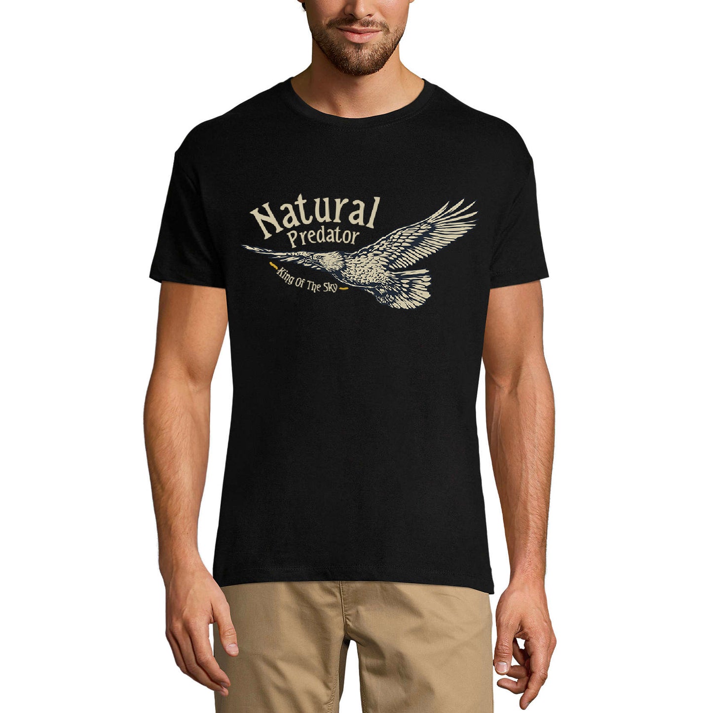 ULTRABASIC Herren T-Shirt Eagle King of the Sky – Natürliches Raubtier-Shirt