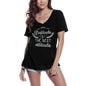 ULTRABASIC Women's T-Shirt Gratitude Is the Best Attitude - Short Sleeve Tee Shirt Tops