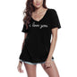 ULTRABASIC Women's T-Shirt I Love You - Short Sleeve Tee Shirt Gift Tops
