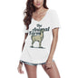 ULTRABASIC Damen-T-Shirt mit V-Ausschnitt The Animal Farm – Lama – Grafikshirt