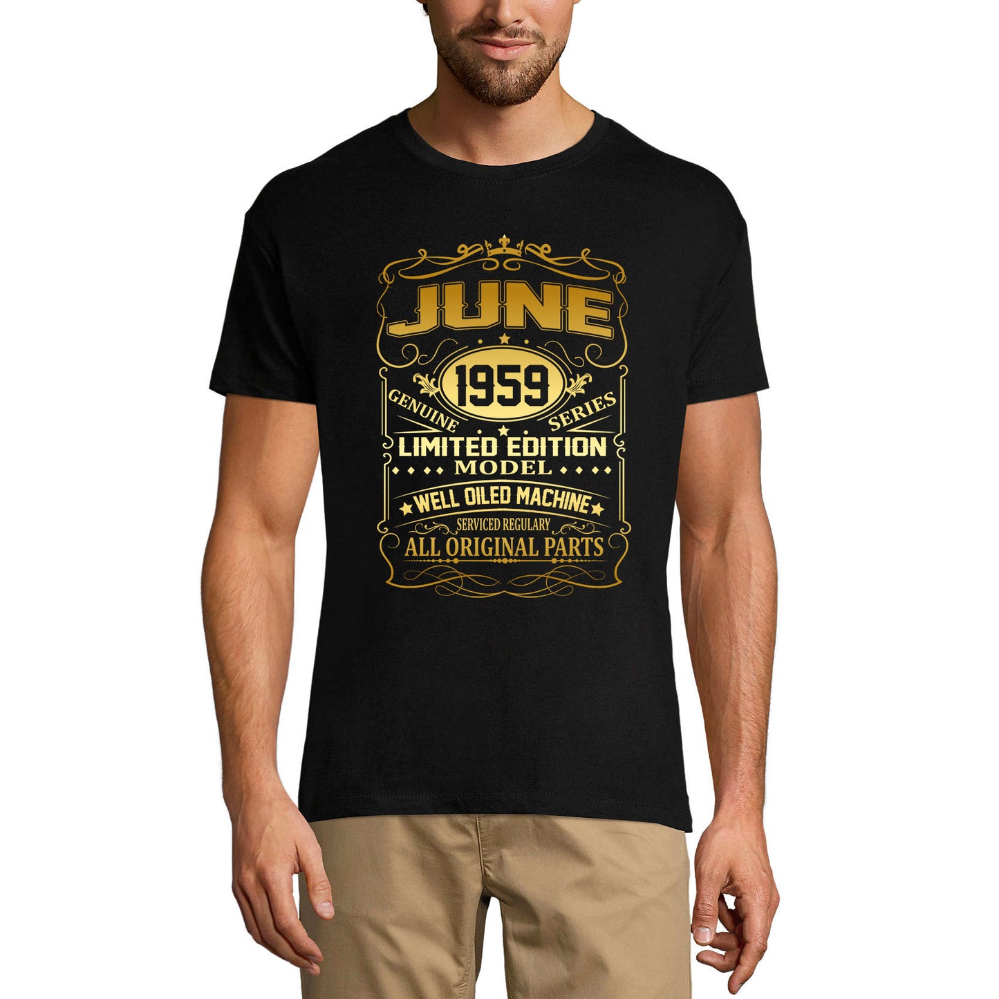 ULTRABASIC Herren T-Shirt Juni 1959 – 61. Geburtstagsgeschenk T-Shirt