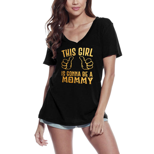 ULTRABASIC Damen-T-Shirt „This Girl Is Gonna Be a Mommy – Parenting Time“.