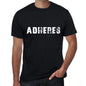 Adheres Mens Vintage T Shirt Black Birthday Gift 00555 - Black / Xs - Casual
