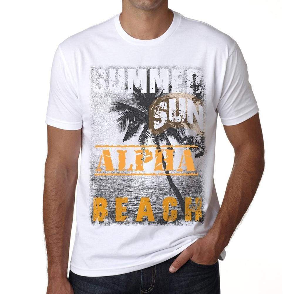 Alpha Mens Short Sleeve Round Neck T-Shirt - Casual