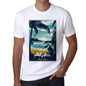 Alpha Pura Vida Beach Name White Mens Short Sleeve Round Neck T-Shirt 00292 - White / S - Casual
