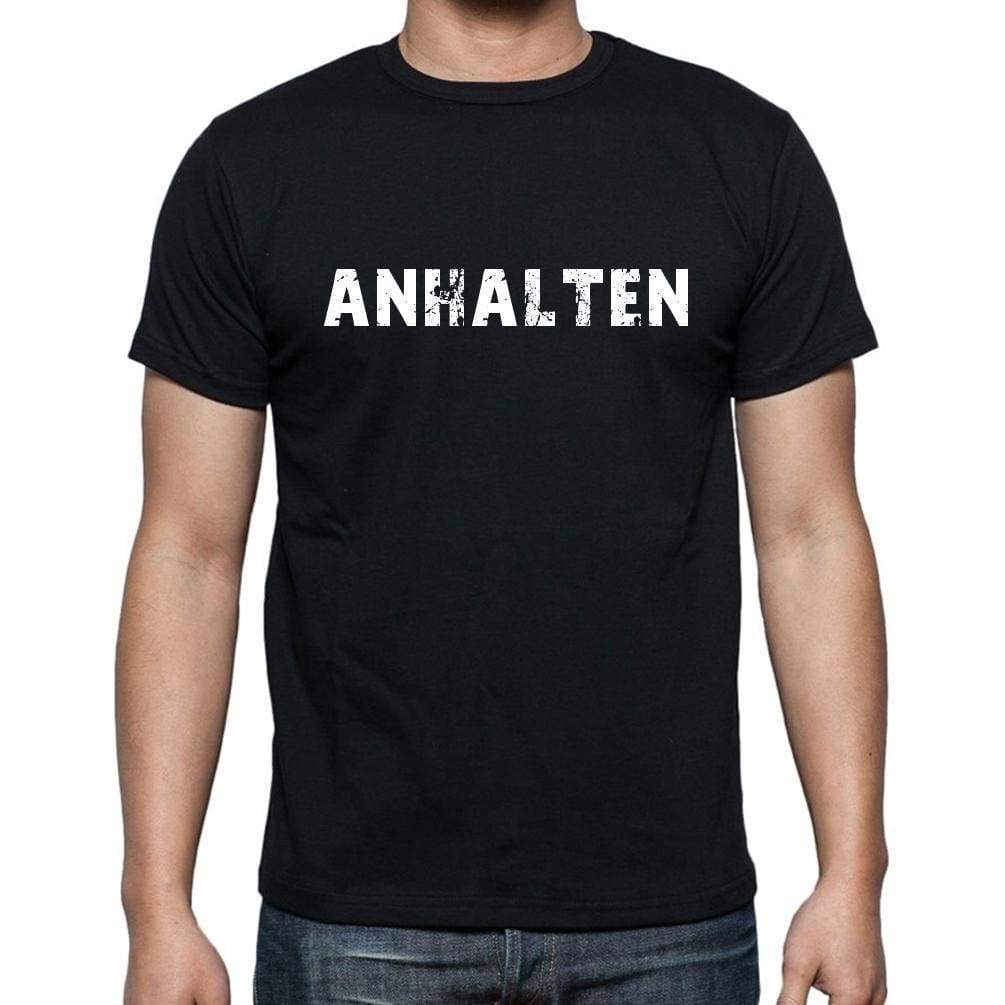 Anhalten Mens Short Sleeve Round Neck T-Shirt - Casual