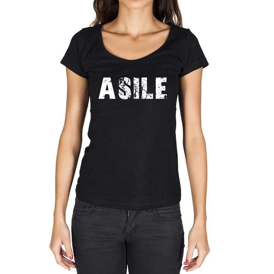 Asile French Dictionary Womens Short Sleeve Round Neck T-Shirt 00010 - Casual