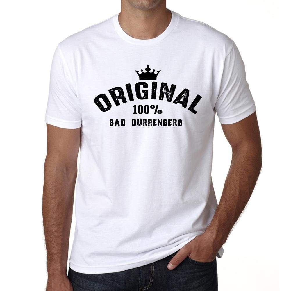 Bad Dürrenberg 100% German City White Mens Short Sleeve Round Neck T-Shirt 00001 - Casual