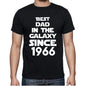 Best Dad 1966 Best Dad Mens T Shirt Black Birthday Gift 00112 - Black / Xs - Casual