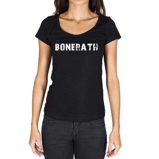 Bonerath German Cities Black Womens Short Sleeve Round Neck T-Shirt 00002 - Casual