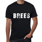 Brees Mens Retro T Shirt Black Birthday Gift 00553 - Black / Xs - Casual