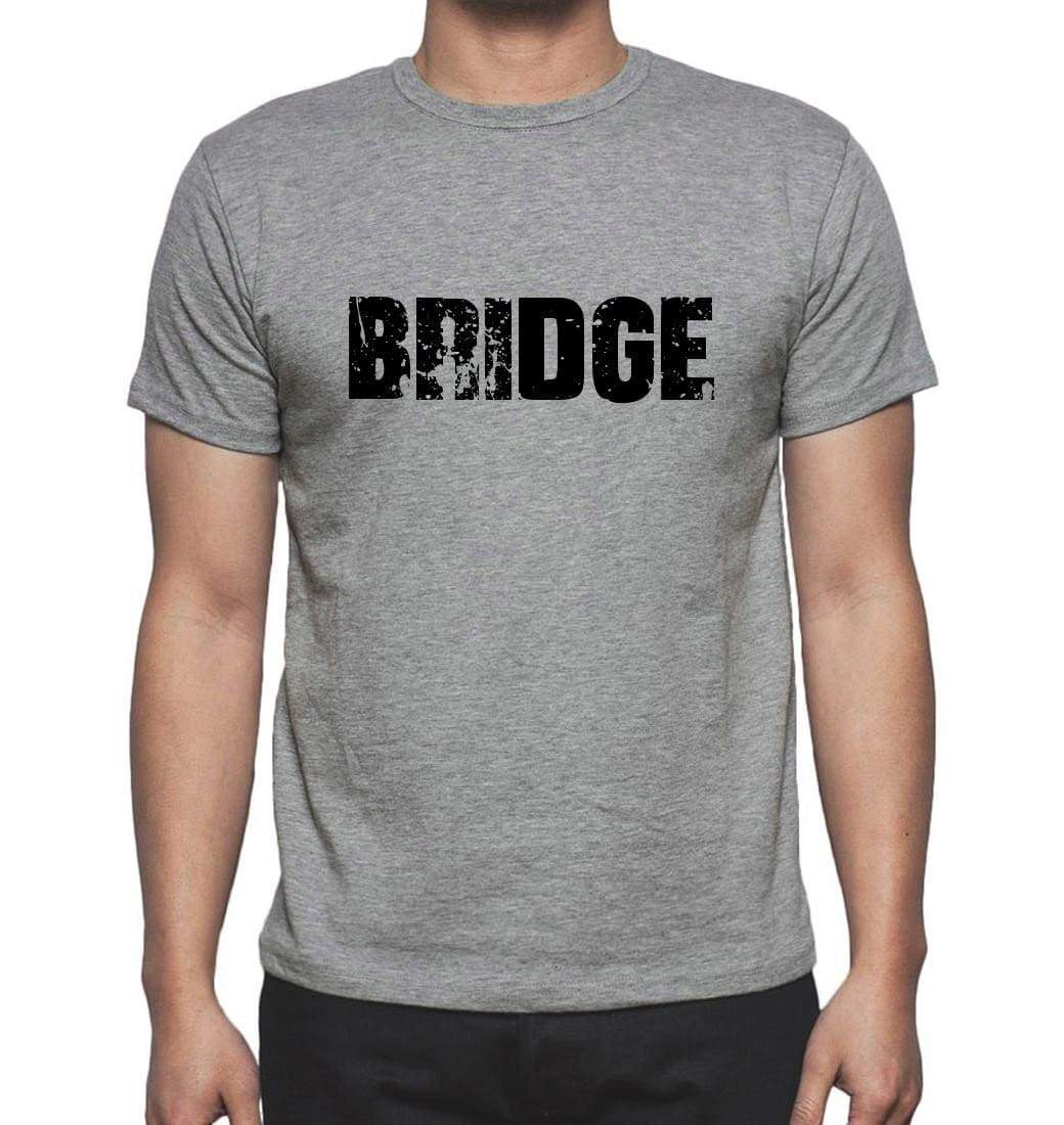 Bridge Grey Mens Short Sleeve Round Neck T-Shirt 00018 - Grey / S - Casual