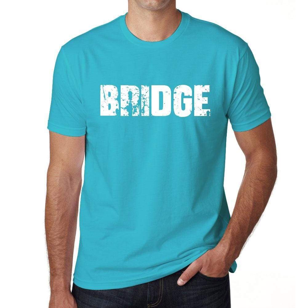 Bridge Mens Short Sleeve Round Neck T-Shirt - Blue / S - Casual