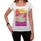 Broad Haven South Escape To Paradise Womens Short Sleeve Round Neck T-Shirt 00280 - White / Xs - Casual