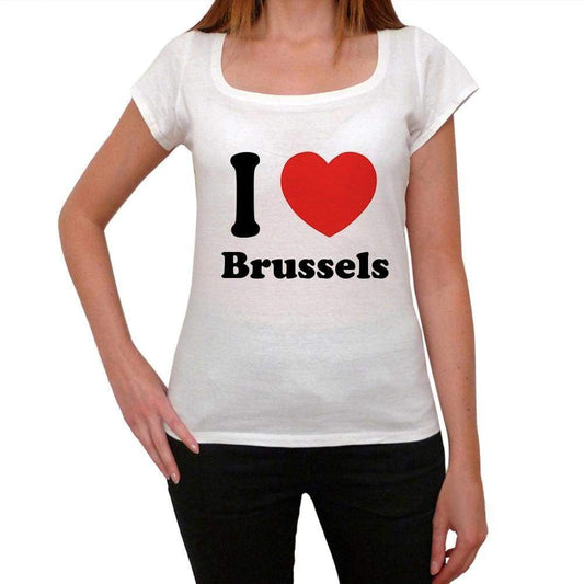 Brussels T Shirt Woman Traveling In Visit Brussels Womens Short Sleeve Round Neck T-Shirt 00031 - T-Shirt