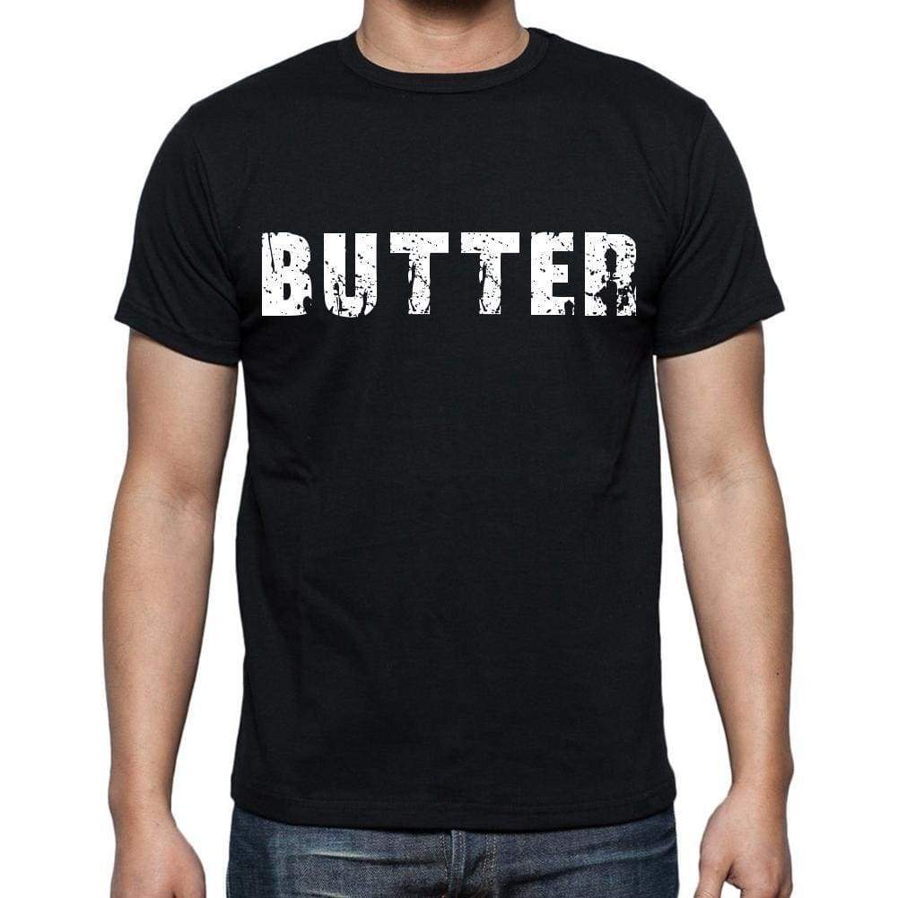 Butter Mens Short Sleeve Round Neck T-Shirt Black T-Shirt En