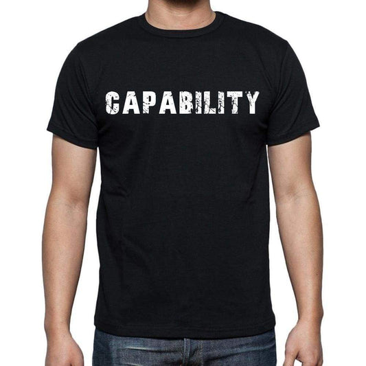 Capability Mens Short Sleeve Round Neck T-Shirt Black T-Shirt En