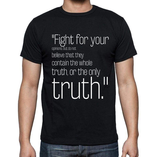 Charles A. Dana Quote T Shirts Fight For Your Opinion T Shirts Men Black - Casual