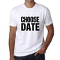 Choose Date T-Shirt Mens White Tshirt Gift T-Shirt 00061 - White / S - Casual