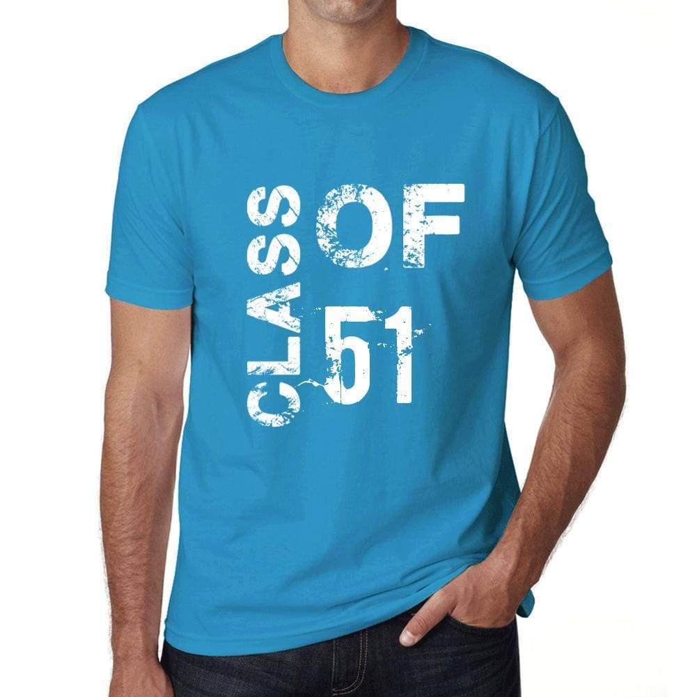 Class Of 51 Grunge Mens T-Shirt Blue Birthday Gift 00483 - Blue / Xs - Casual