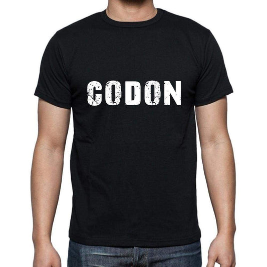 Codon Mens Short Sleeve Round Neck T-Shirt 5 Letters Black Word 00006 - Casual