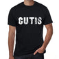 Cutis Mens Retro T Shirt Black Birthday Gift 00553 - Black / Xs - Casual