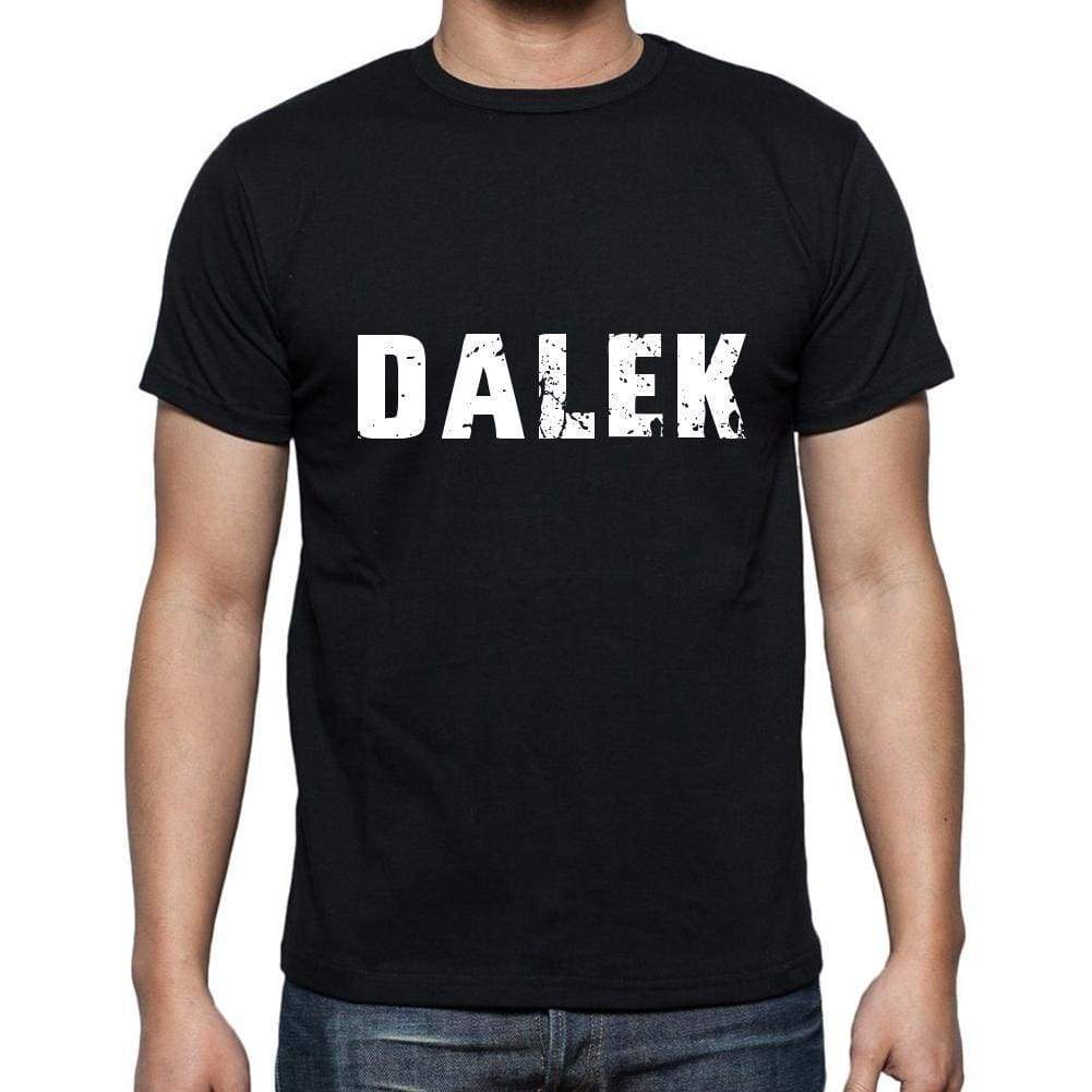 Dalek Mens Short Sleeve Round Neck T-Shirt 5 Letters Black Word 00006 - Casual