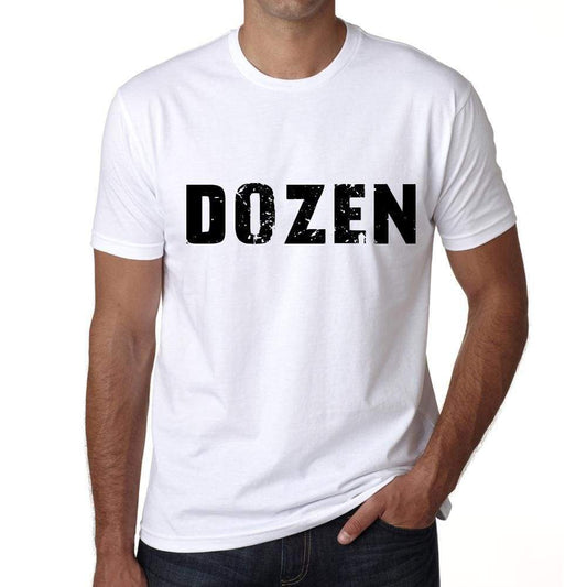 Dozen Mens T Shirt White Birthday Gift 00552 - White / Xs - Casual