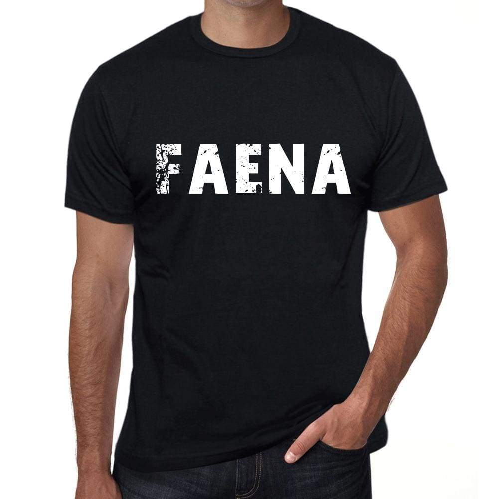 Faena Mens Retro T Shirt Black Birthday Gift 00553 - Black / Xs - Casual