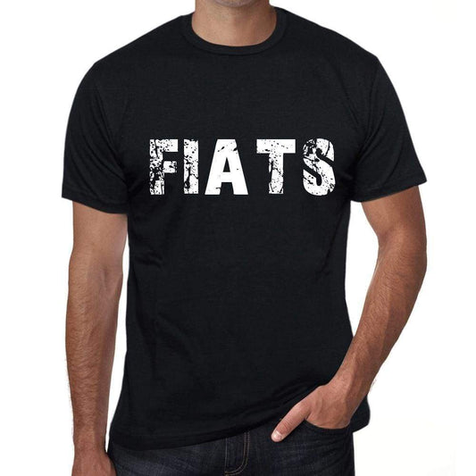 Fiats Mens Retro T Shirt Black Birthday Gift 00553 - Black / Xs - Casual