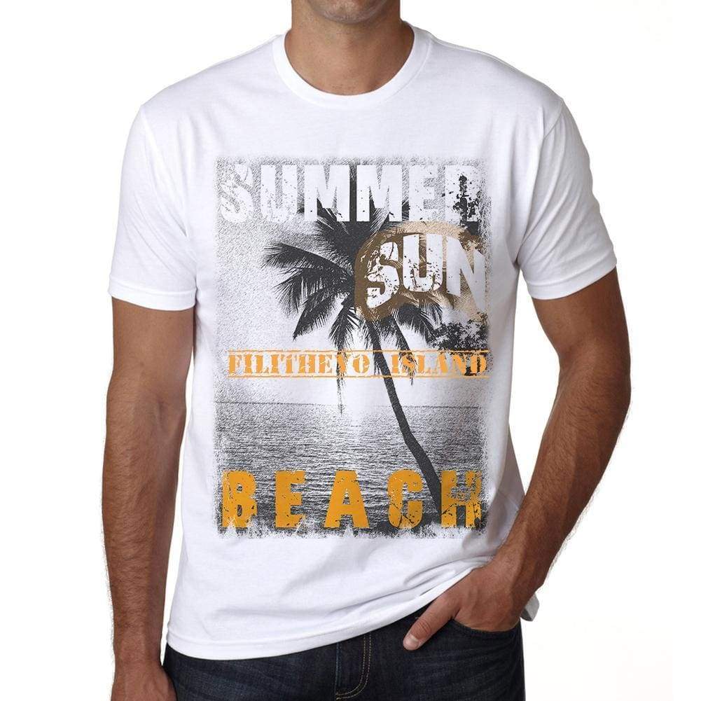 Filitheyo Island Mens Short Sleeve Round Neck T-Shirt - Casual