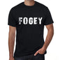 Fogey Mens Retro T Shirt Black Birthday Gift 00553 - Black / Xs - Casual