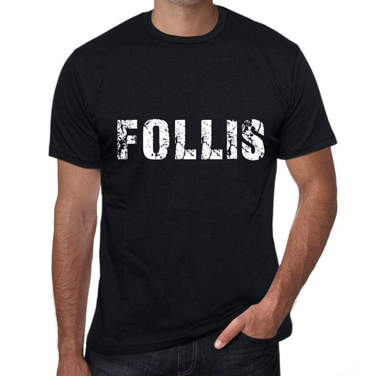 Follis Mens Vintage T Shirt Black Birthday Gift 00554 - Black / Xs - Casual