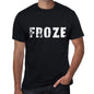 Froze Mens Retro T Shirt Black Birthday Gift 00553 - Black / Xs - Casual