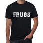 Frugs Mens Retro T Shirt Black Birthday Gift 00553 - Black / Xs - Casual