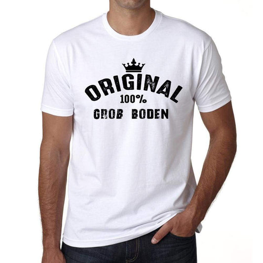 Groß Boden 100% German City White Mens Short Sleeve Round Neck T-Shirt 00001 - Casual