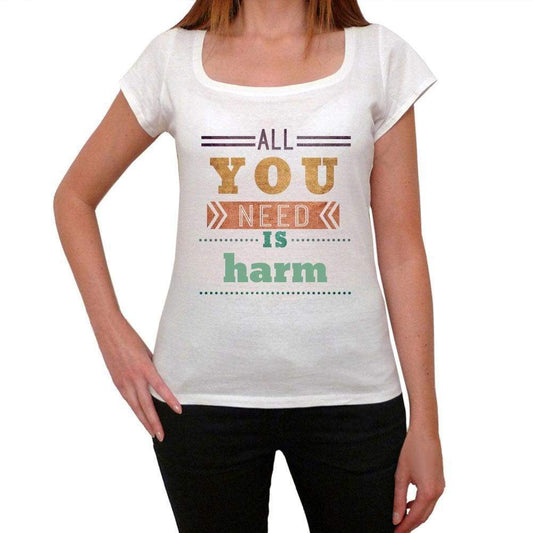 Harm Womens Short Sleeve Round Neck T-Shirt 00024 - Casual