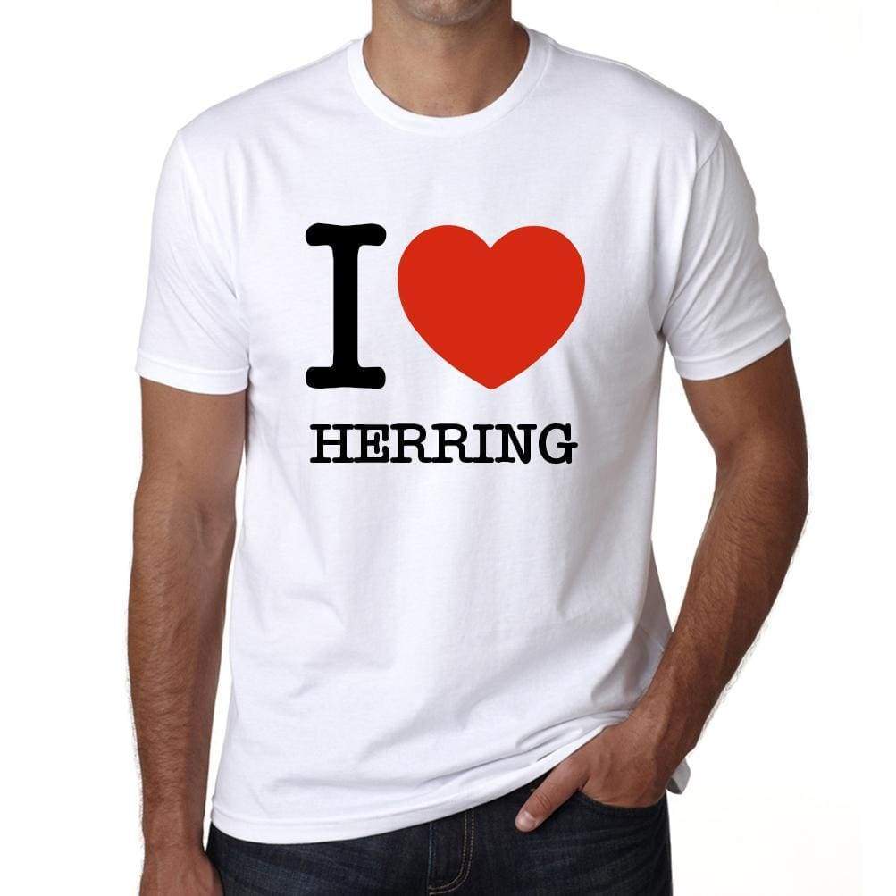 Herring Mens Short Sleeve Round Neck T-Shirt - White / S - Casual