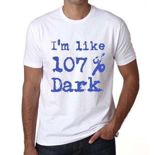 Im Like 100% Dark White Mens Short Sleeve Round Neck T-Shirt Gift T-Shirt 00324 - White / S - Casual