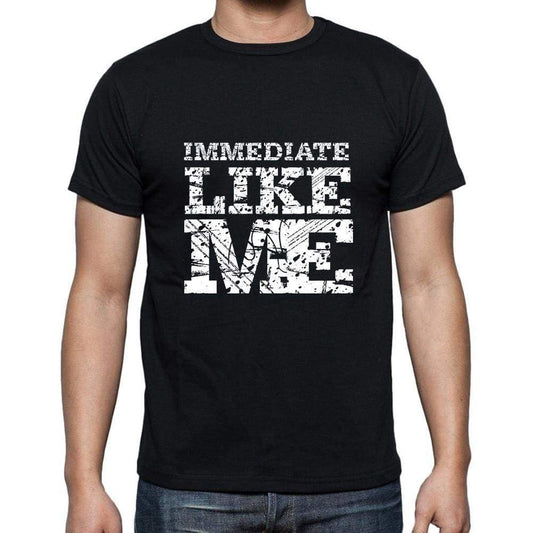 Immediate Like Me Black Mens Short Sleeve Round Neck T-Shirt 00055 - Black / S - Casual