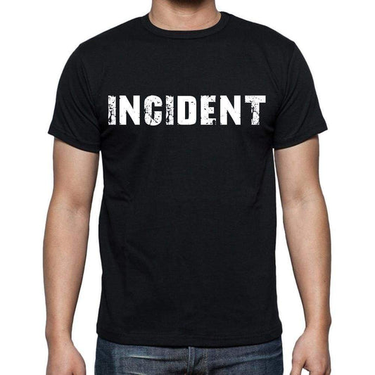 Incident Mens Short Sleeve Round Neck T-Shirt Black T-Shirt En