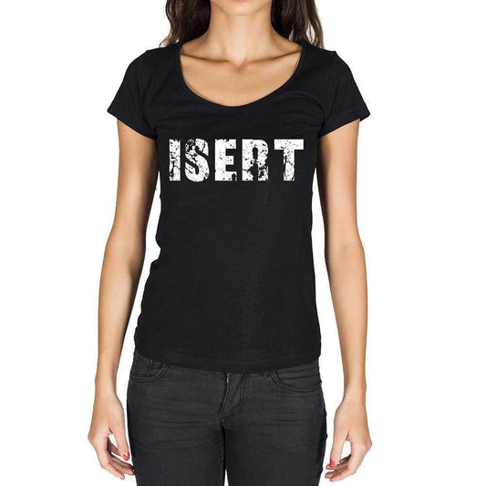 Isert German Cities Black Womens Short Sleeve Round Neck T-Shirt 00002 - Casual