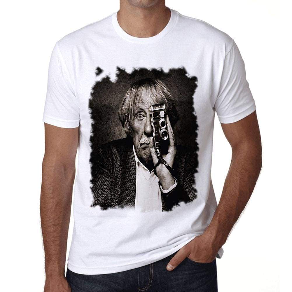 Jean Rochefort Camera Mens T-Shirt White Birthday Gift 00515 - White / Xs - Casual