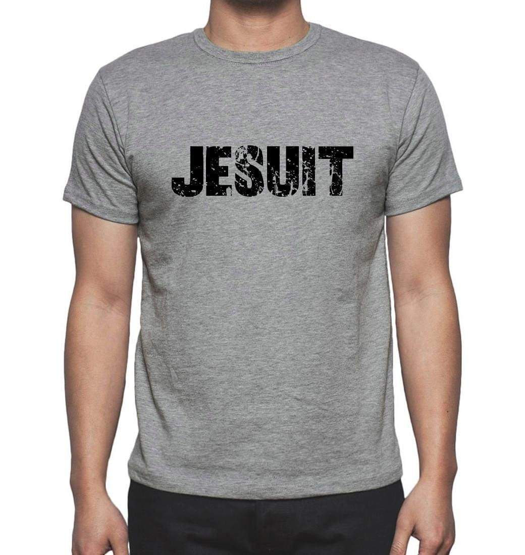 Jesuit Grey Mens Short Sleeve Round Neck T-Shirt 00018 - Grey / S - Casual