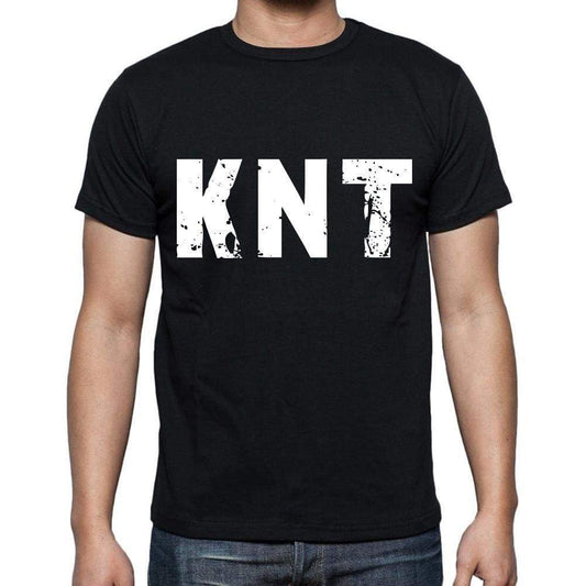 Knt Men T Shirts Short Sleeve T Shirts Men Tee Shirts For Men Cotton Black 3 Letters - Casual