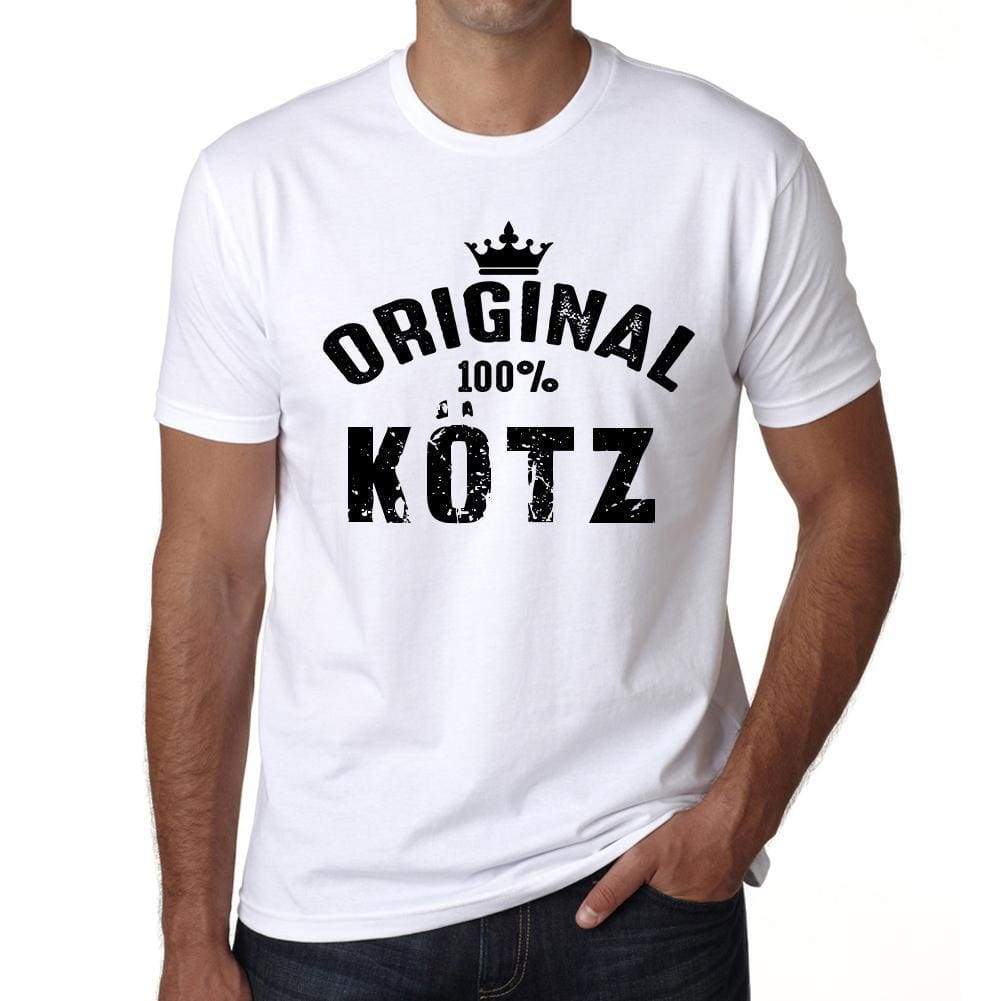 Kötz 100% German City White Mens Short Sleeve Round Neck T-Shirt 00001 - Casual