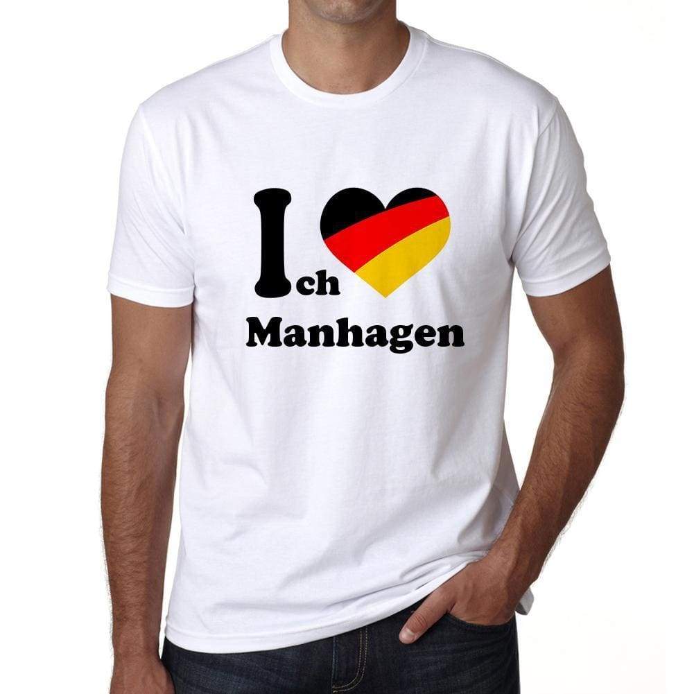Manhagen Mens Short Sleeve Round Neck T-Shirt 00005