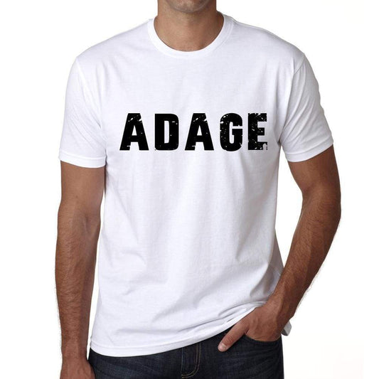 Mens Tee Shirt Vintage T Shirt Adage X-Small White 00561 - White / Xs - Casual