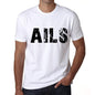 Mens Tee Shirt Vintage T Shirt Ails X-Small White 00560 - White / Xs - Casual